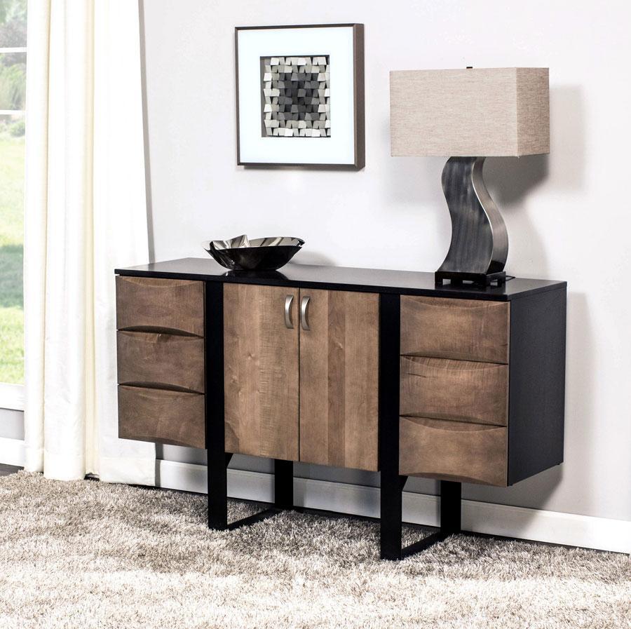 Aries Credenza Off Catalog Simply Amish Smooth Cherry 