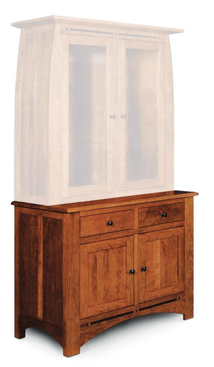 Aspen Hutch Base Dining Simply Amish 45 1/2 inch w 19 inch Smooth Cherry