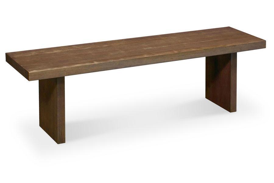 Auburn Bay Bench Dining Simply Amish 60 inch Smooth Cherry 