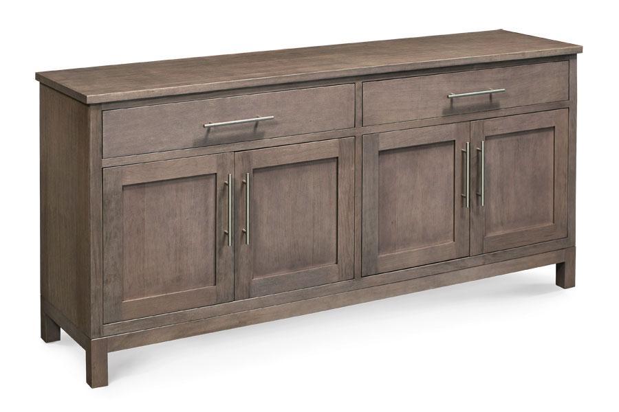 Auburn Bay Buffet Dining Simply Amish 60 inch Smooth Cherry