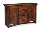 B&O Railroad Trestle Bridge Hutch Base Dining Simply Amish Smooth Cherry