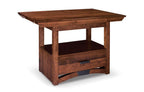 B&O Railroad Trestle Bridge Island Table Dining Simply Amish Smooth Cherry