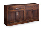 Crawford Buffet Dining Simply Amish 60 inch Smooth Cherry