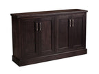 Crawford Credenza Office Simply Amish 60 inch Smooth Cherry
