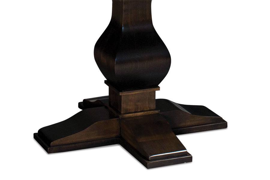 Crawford Single Pedestal Table with Leaves Dining Simply Amish