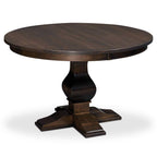 Crawford Single Pedestal Table with Leaves Dining Simply Amish