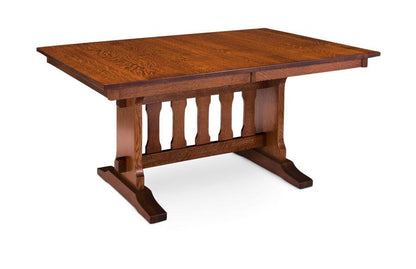 Franklin Trestle II Table with Leaves- Small Off Catalog Simply Amish 