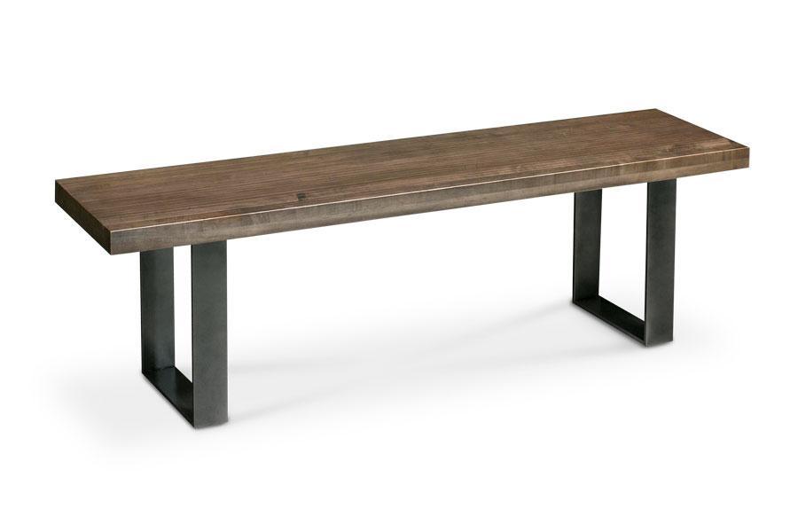 Ironwood Bench Dining Simply Amish 48 inch Black 