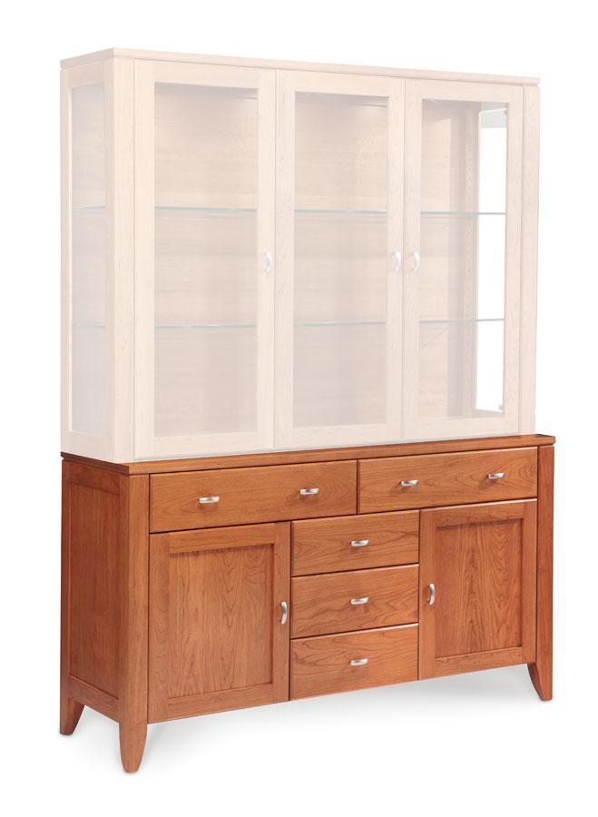 Justine Hutch Base Dining Simply Amish Smooth Cherry