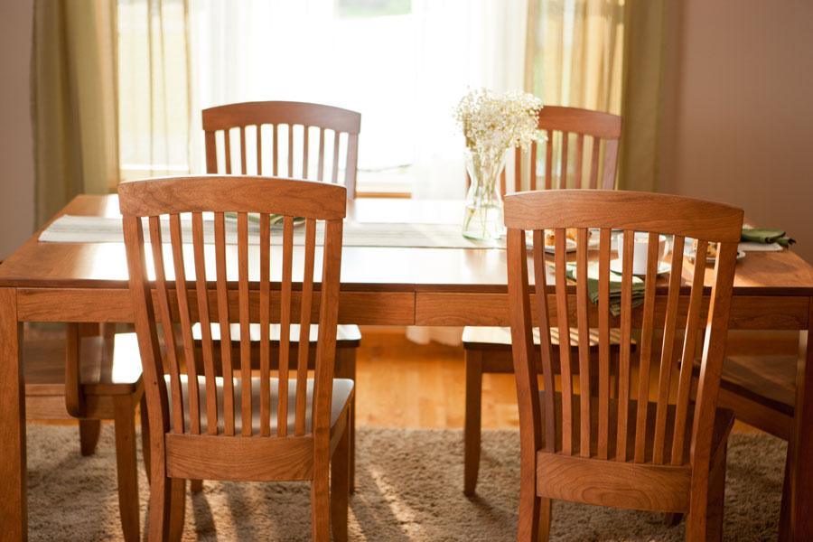 Justine Leg Table with Leaves- Small Dining Simply Amish