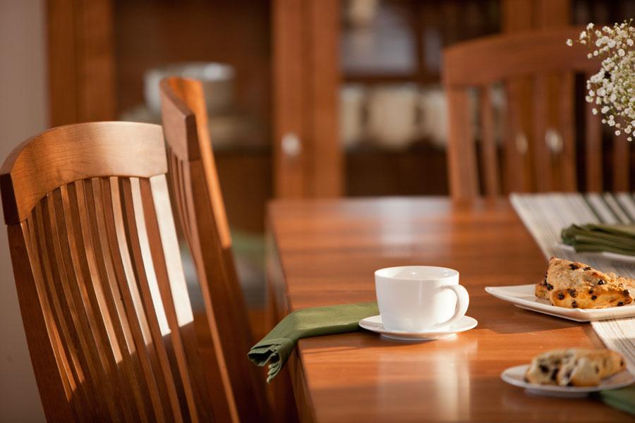 Justine Leg Table with Leaves- Small Dining Simply Amish