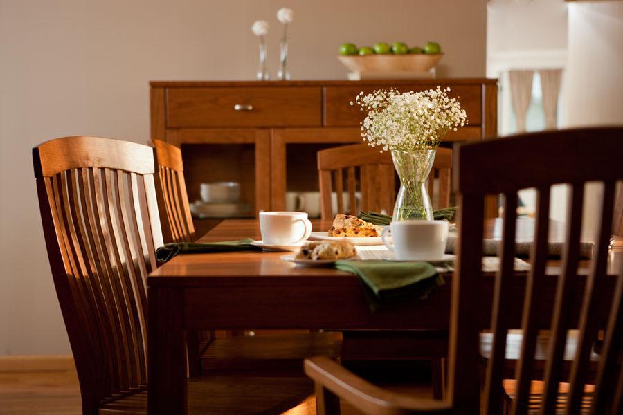Justine Leg Table Dining Simply Amish 