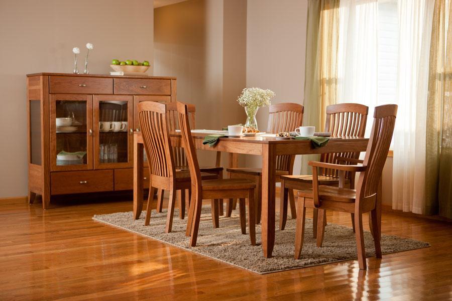 Justine Leg Table with Leaves- Large Dining Simply Amish