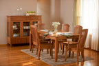 Justine Leg Table with Leaves- Large Dining Simply Amish