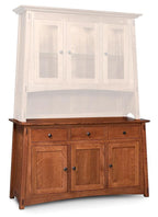 McCoy Hutch Base Dining Simply Amish 60 inch Smooth Cherry