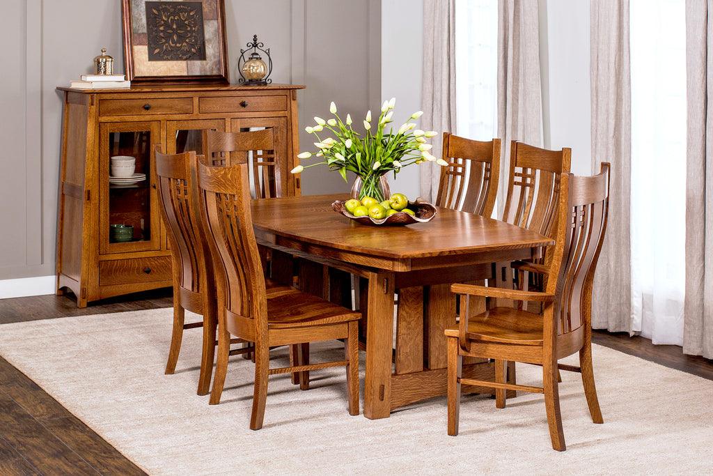 McCoy Trestle Table Dining Simply Amish