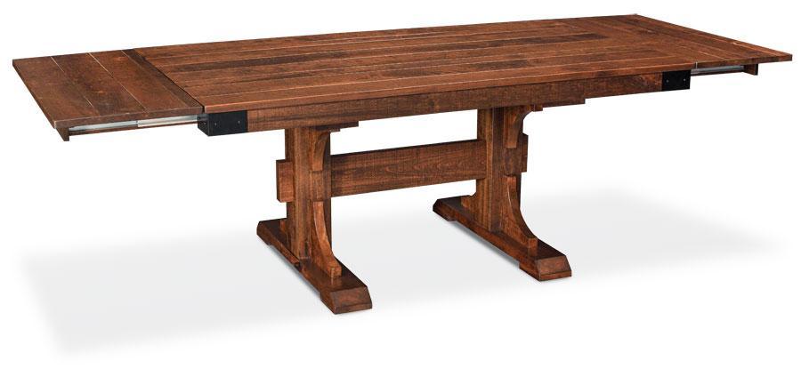 Montauk Trestle II Table with Leaves Dining Simply Amish 