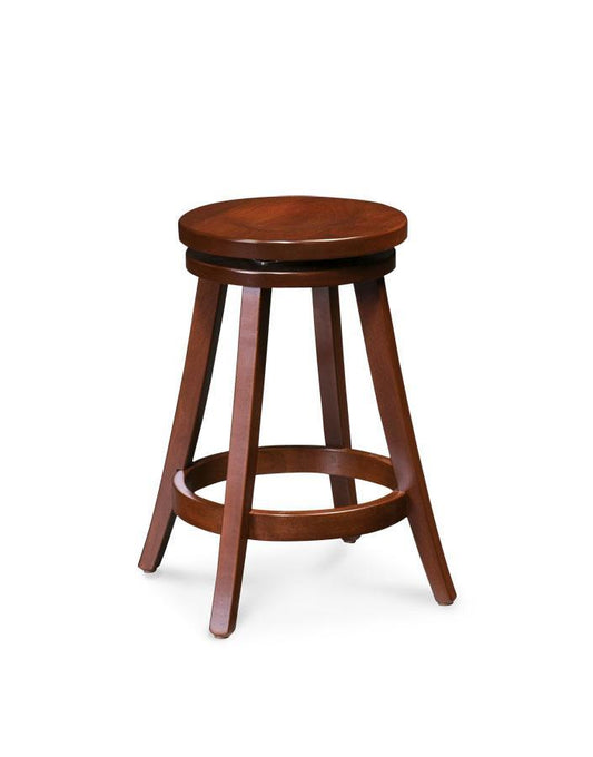 Portland Swivel Barstool Off Catalog Simply Amish 30 inch Cream Performance Fabric Smooth Cherry