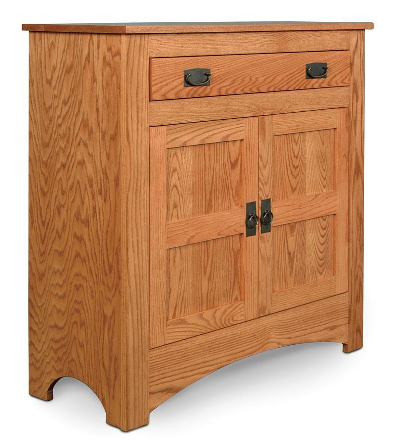 Prairie Mission 1-Drawer Cabinet Dining Simply Amish Smooth Cherry 