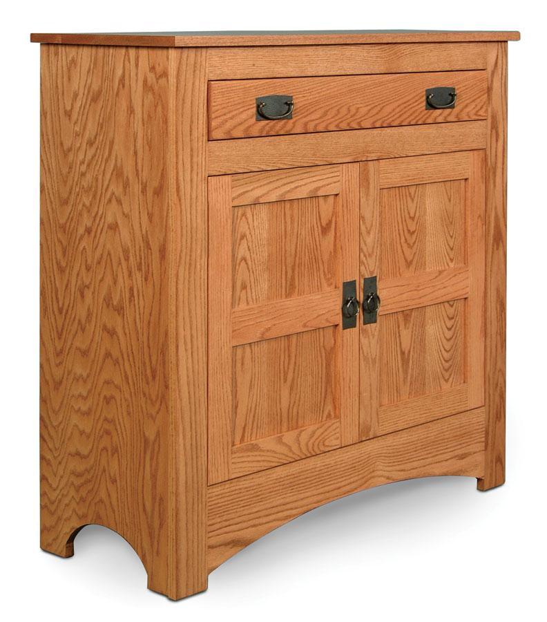 Prairie Mission 1-Drawer Cabinet Dining Simply Amish Smooth Cherry