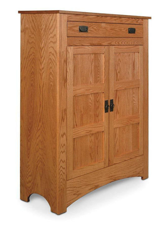 Prairie Mission Jamie Cabinet Dining Simply Amish Smooth Cherry 