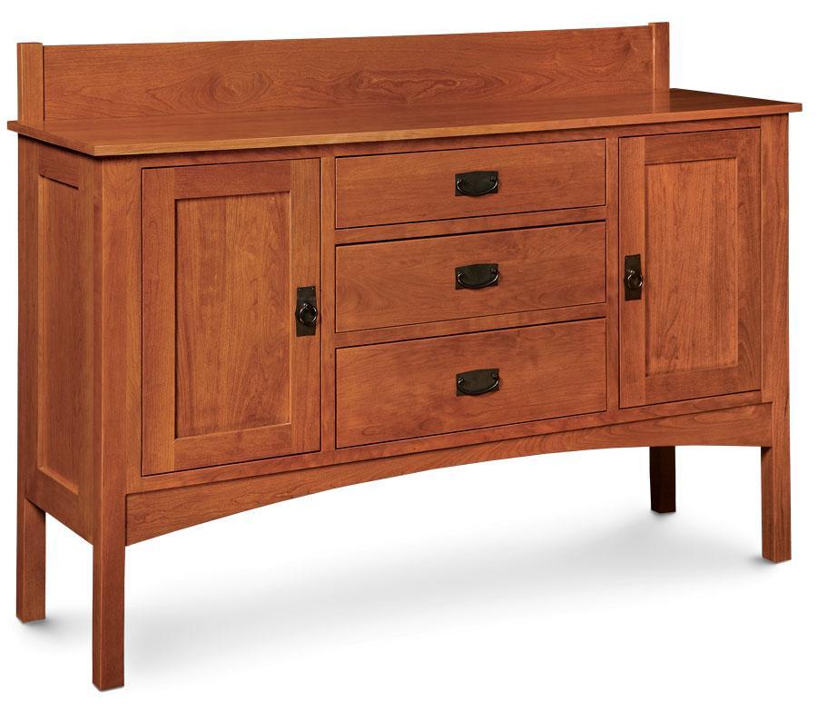 Prairie Mission Sideboard Dining Simply Amish Smooth Cherry 