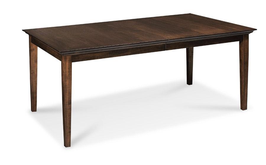 Riverview Leg Table Off Catalog Simply Amish 38 inch x48 inch Smooth Cherry 