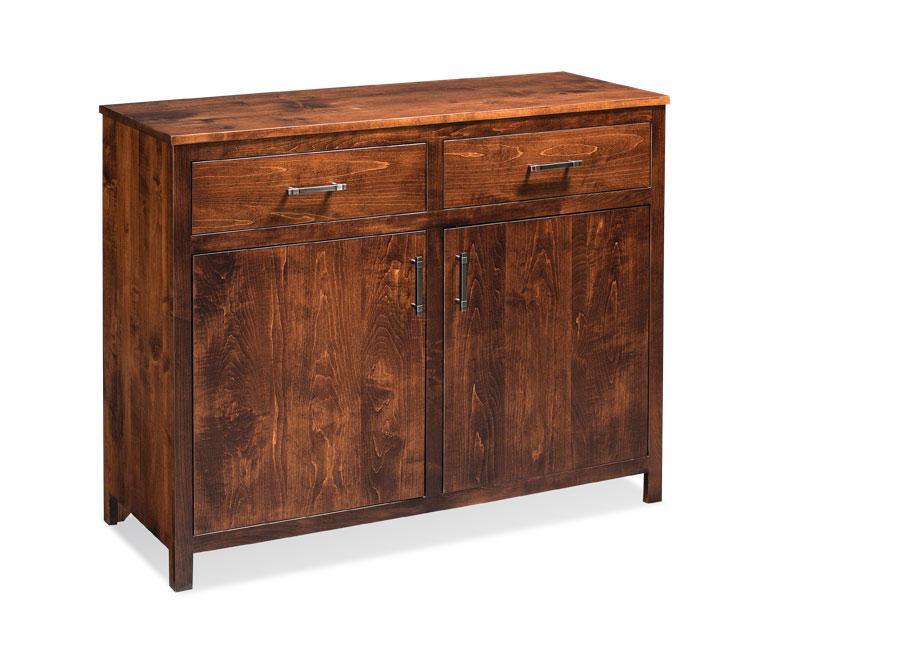 Sheffield 2-Door Sideboard Off Catalog Simply Amish Smooth Cherry 