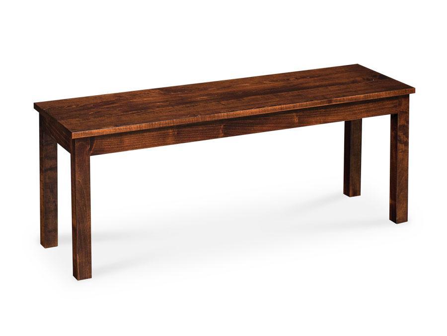 Sheffield Dining Bench Off Catalog Simply Amish 48 inch Smooth Cherry 