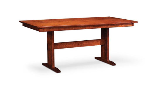 Shenandoah Trestle II Table with Leaves- Large Dining Simply Amish