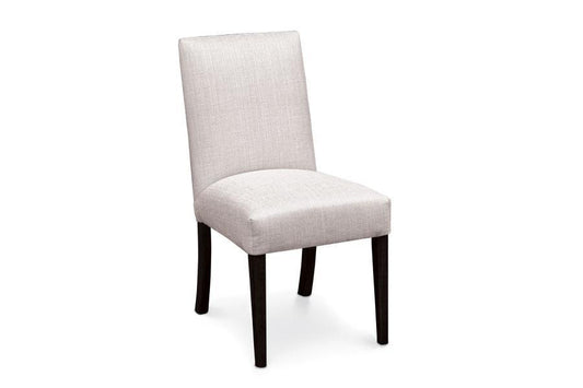 Theo Side Chair Off Catalog Simply Amish Gray Performance Fabric Smooth Cherry 