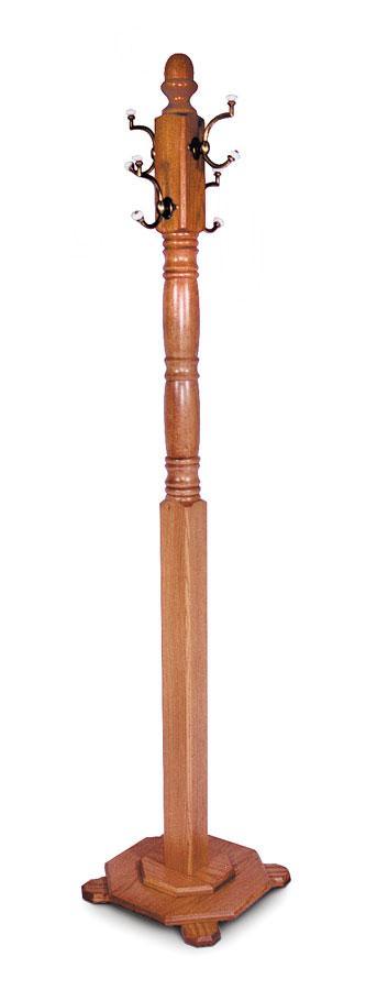 Hall Tree with Octagon Base Off Catalog Simply Amish Smooth Cherry 