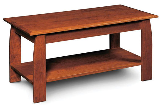 Aaralyn Coffee Table Living Simply Amish 36 inch x18 inch Smooth Cherry 