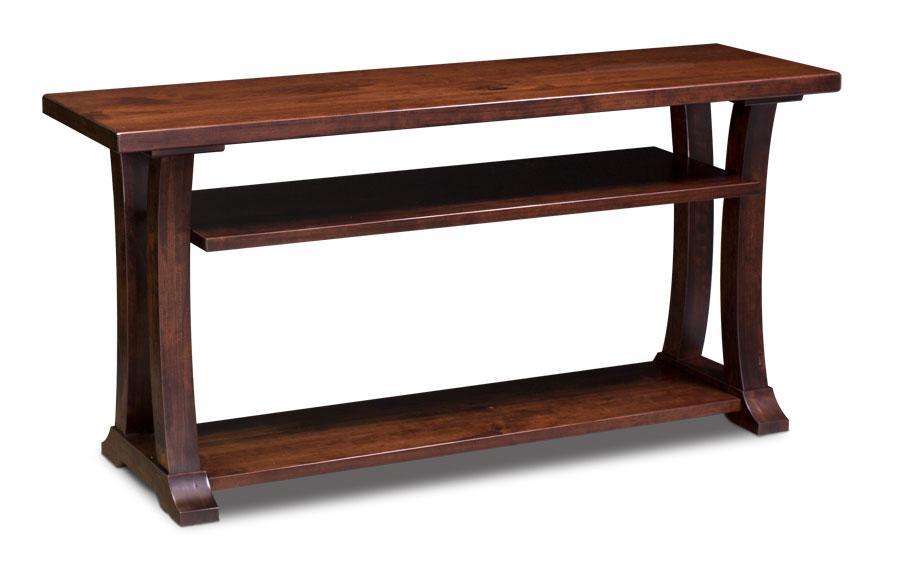 Alexandria Open TV Stand Off Catalog Simply Amish Smooth Cherry