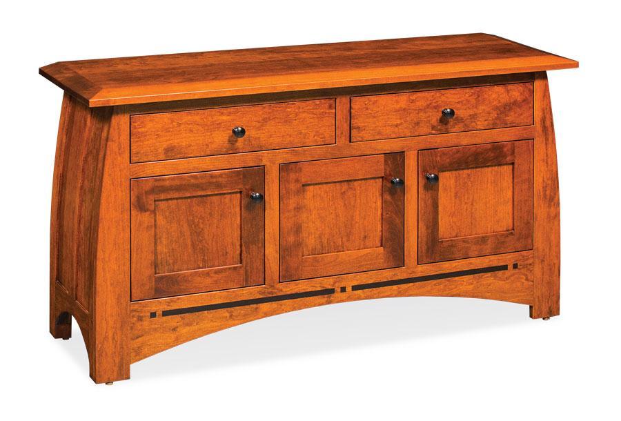 Aspen Console Cabinet Living Simply Amish 54 inches Smooth Cherry 
