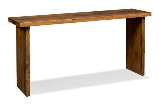 Auburn Bay Console Bar Table Living Simply Amish Smooth Cherry 