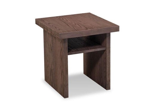 Auburn Bay End Table with Shelf Living Simply Amish 