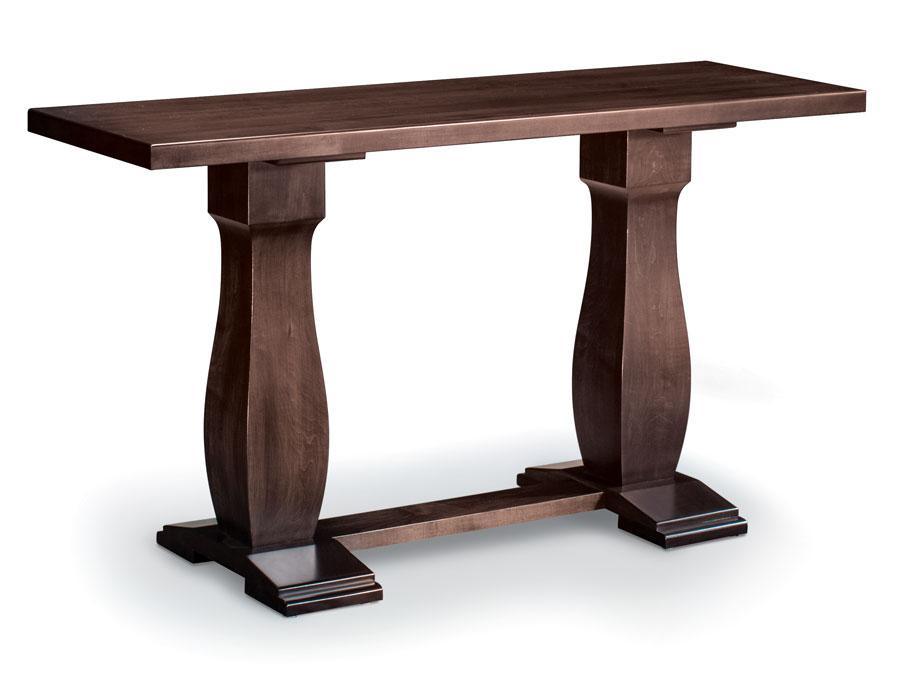 Avalon Sofa Table Living Simply Amish 54 inch Smooth Cherry 