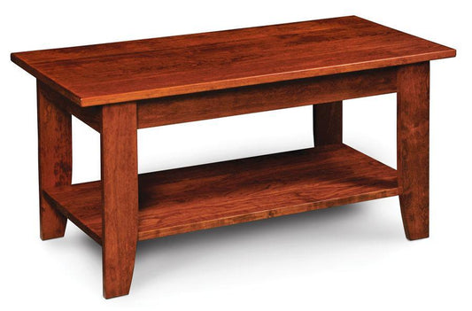 Bowen Coffee Table Off Catalog Simply Amish 36 inch w Smooth Cherry