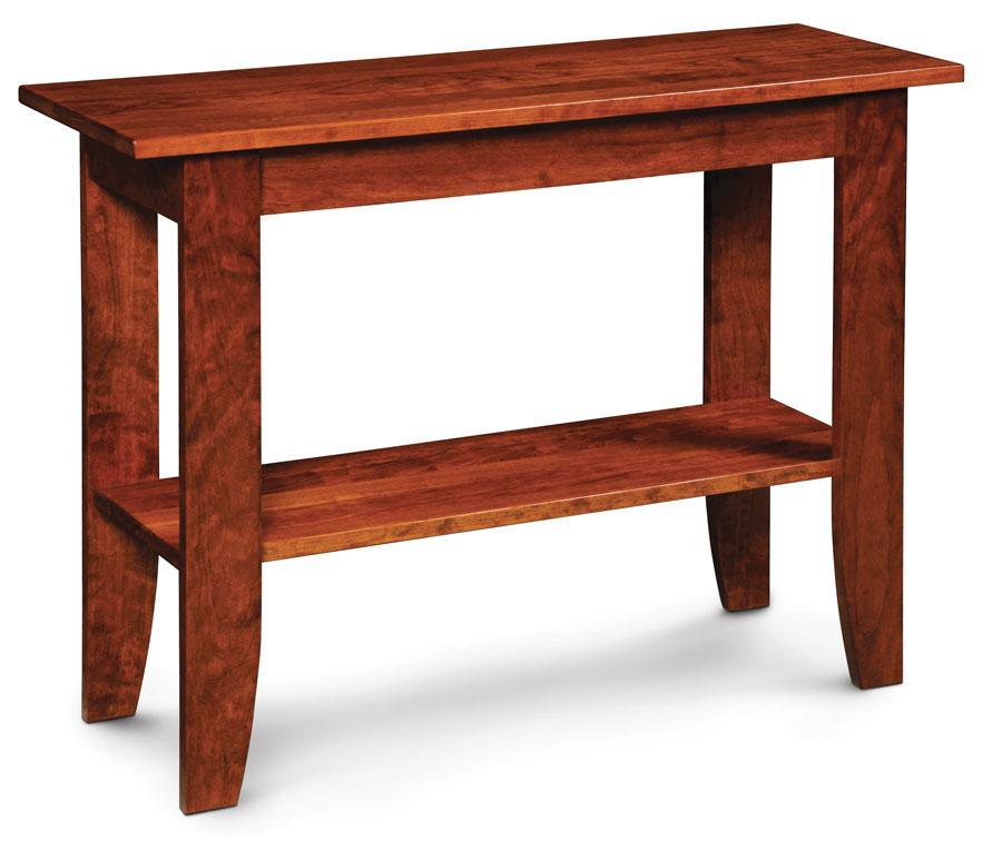 Bowen Sofa Table Off Catalog Simply Amish Smooth Cherry 