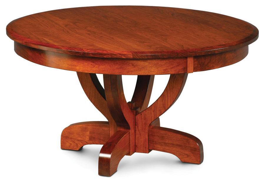 Brookfield Round Coffee Table Off Catalog Simply Amish Smooth Cherry 