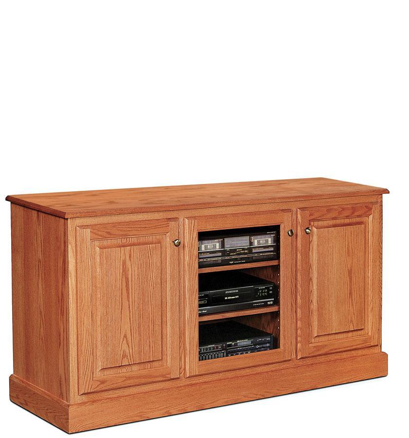 Classic 3-Door TV Stand Off Catalog Simply Amish Smooth Cherry 