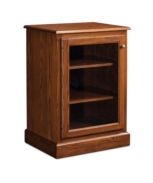 Classic Media Storage Cabinet Off Catalog Simply Amish Smooth Cherry