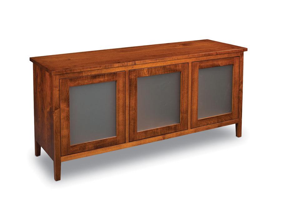 Crawford Media Unit Living Simply Amish 61 1/2 inch Smooth Cherry 