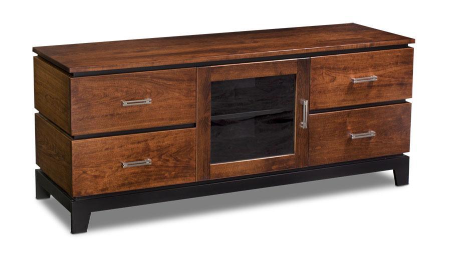 Frisco TV Console Living Simply Amish Smooth Cherry 