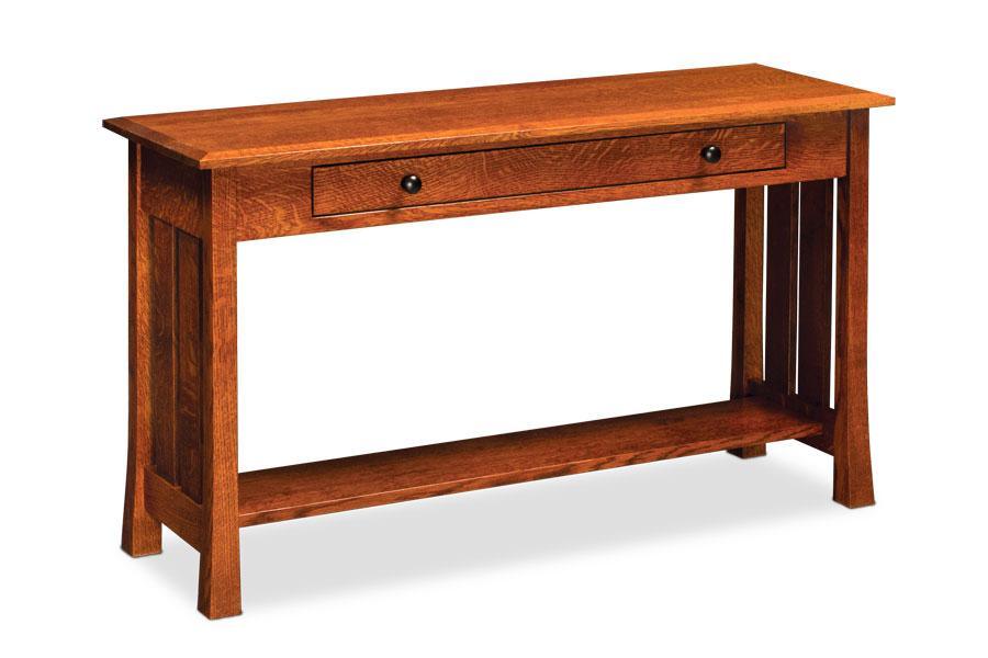 Hudson Sofa Table Off Catalog Simply Amish Smooth Cherry 