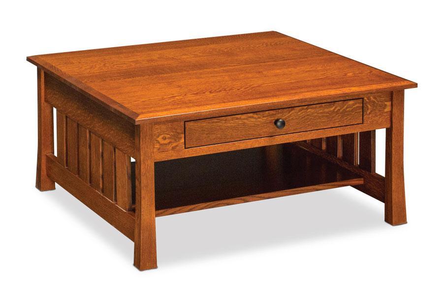 Hudson Square Coffee Table Off Catalog Simply Amish Smooth Cherry 