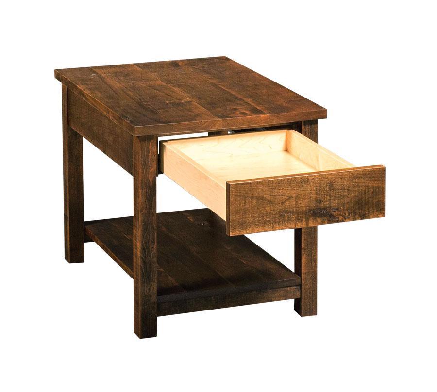 Incognito End Table Off Catalog Simply Amish 