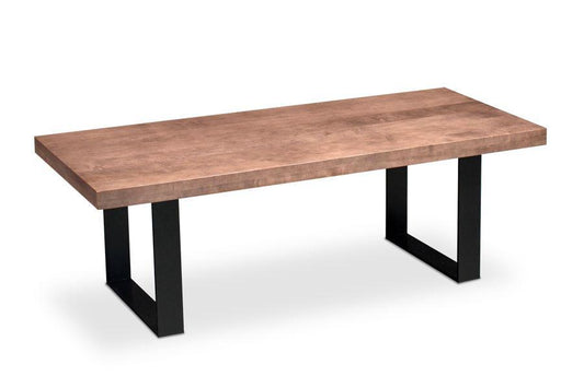 Ironwood Coffee Table Living Simply Amish 42 inch x22 inch Black Smooth Cherry