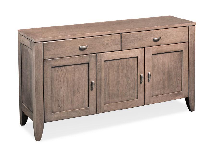 Justine Console Cabinet Living Simply Amish 54 inches Smooth Cherry 